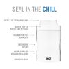 Stay-Chill Standard Can Cooler Pearl White HOST