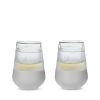 Glass FREEZE Wine Glass (set of two) in Gray by HOST