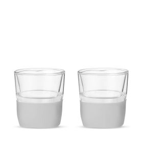 Glass FREEZE Whiskey Glass in Gray (set of two) by HOST