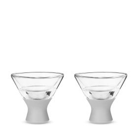 Glass FREEZE Martini Glass (set of two) in Gray by HOST