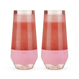 Champagne FREEZE Cooling Cup in Tinted Blush, Set of 2