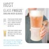 Glass FREEZE Beer Glass (set of two) by HOST