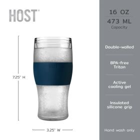 Wine FREEZE XL Cooling Cup in Slate Blue, Set of 2