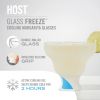 Glass FREEZE Margarita Glass (set of two) by HOST