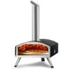 VEVOR Outdoor Oven 12-inch Pellet and Charcoal Fired Maker, Portable Outside Stainless Steel Grill with Pizza Stone