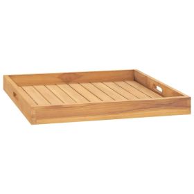 Serving Tray 23.6"x23.6" Solid Wood Teak