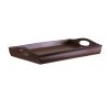 Winsome Wood Espresso & Wood Sedona Bed Tray Curved Side; Foldable Legs; Large Handle; Antique Walnut