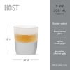 Glass FREEZE Whiskey Glass in Gray (set of two) by HOST